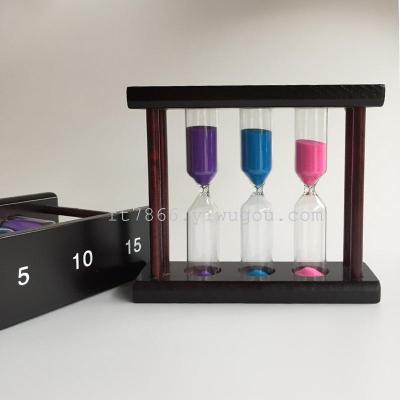 Children throwing creative hourglass living room study Decoration timer 5 minutes 10 minutes 15 minutes combination