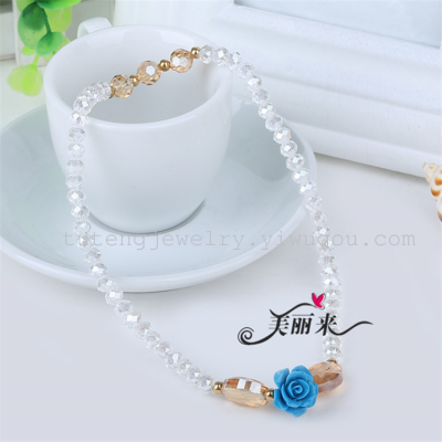 Fashion Carved Crystal Jewelry Yiwu Factory Direct Sales Personalized Bracelet New Korean Hundred
