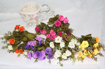 5 autumn rose flower simulation silk flowers small wholesale home furnishings
