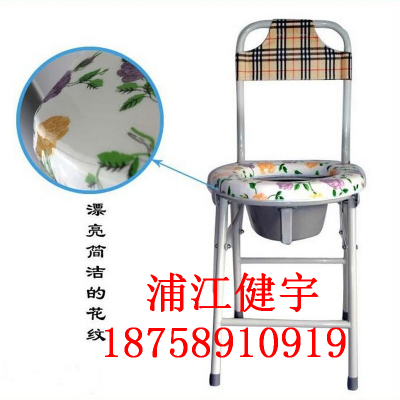 The elderly pregnant women sit chair backrest soft stainless steel folding toilet seat toilet with toilet toilet chair