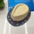 New Children's Spring and Summer Sun Shade Top Hat Cartoon Letters Boys and Girls Straw Hat Fashion