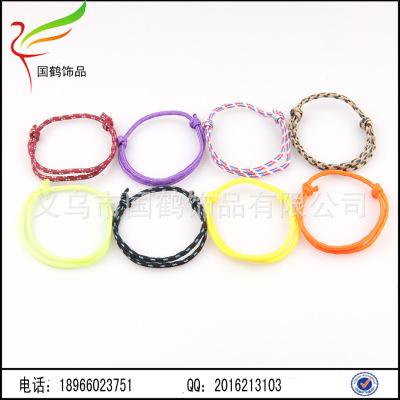 A colorful line evil hand rope hand woven rope rope bracelet red umbrella
