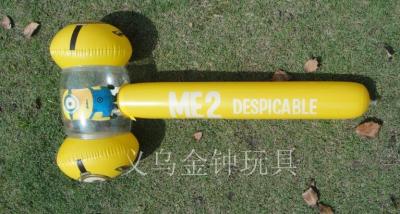 Manufacturers supply hot selling PVC inflatable color hammer hammer double-end hammer