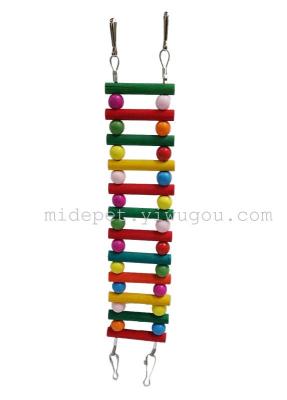 Factory direct bird toy bird intelligence development accessories color ladder toy