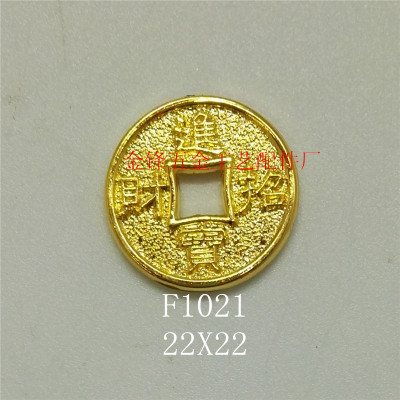 The golden metal craft accessories factory wholesale coins numismatic coins