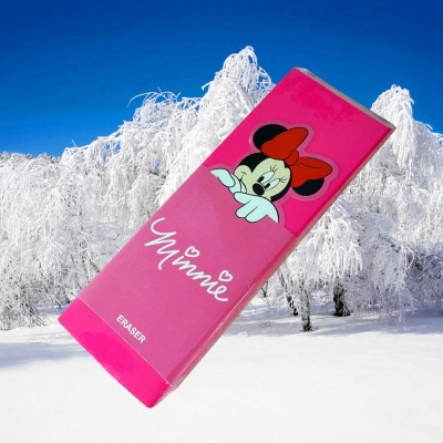 Rubber   M9119 mickey Disney   large bevelled eraser    stationery