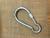 10mm Galvanized Belt Nut Spring Hook Iron Pear-Shaped Climbing Button Carabiner