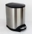 Pedal Type Trash Can Frosted Stainless Steel Slow Drop Anti-Fingerprint Dustbin Kitchen Living Room Dustbin
