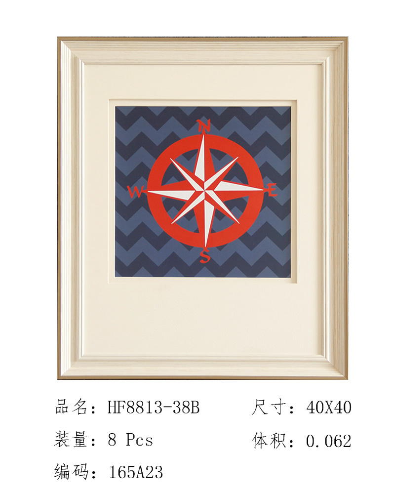 厂家直销  时尚家居装饰 精美 海景 船舵 挂壁画