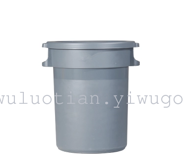 Plastic garbage cans with large outdoor trash covered wheels industrial circular outdoor dustbin
