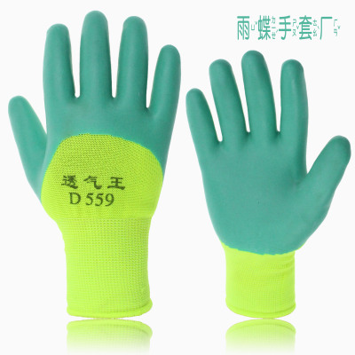 Work safety rubber gloves factory labor custom manufacturer of rubber NBR gloves leather gloves protective wool