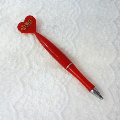  stationery   Pen   pen can be printed LOGO heart shaped advertisement pen