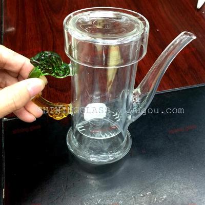 High quality borosilicate glass tea pot  heat-resisting  can fire hand blown glass  