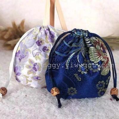 Factory Direct Sales High-End Jewelry Bag Silk Pouch Rosary Bag Bracelet Cloth Bag Gift Storage Bag Customized Wholesale