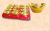 A festive gold ingot snack and candy box