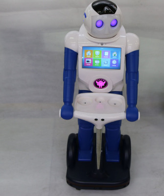 Look at the mobile phone remote intelligent robot voice housekeeping good helper