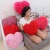 Valentine 'S Day Pillow Red Heart-Shaped Rose Pillow Wedding Home Heart-Shaped Pillow