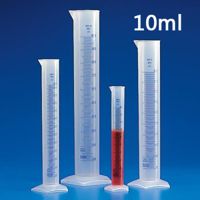 Special offer a double scale plastic cylinders chemical experiment equipment of high temperature corrosion resistant 