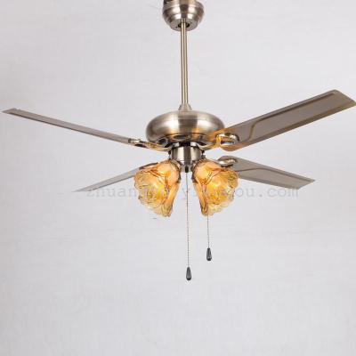Modern Ceiling Fan Pendant Pull Chain Fans with Lights Remote Control Light Blade Smart Industrial Led Cheap Room 75