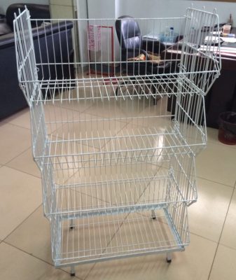 Supermarket bread rack snack rack dipping plastic oblique mouth cage bread cage