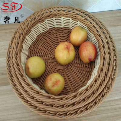Where the anti extravagance rattan storage basket basket of bread candy Steamed Buns dessert plate table storage box