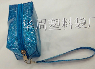 PVC flash powder lining cosmetic bag PVC bag PVC zipper bag