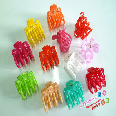 Manufacturers selling 4.5 cm popular hair candy grip plastic hairpin sticking hair grab