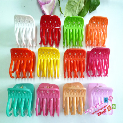 Manufacturers selling 4.5 cm popular hair candy grip plastic hairpin sticking hair grab