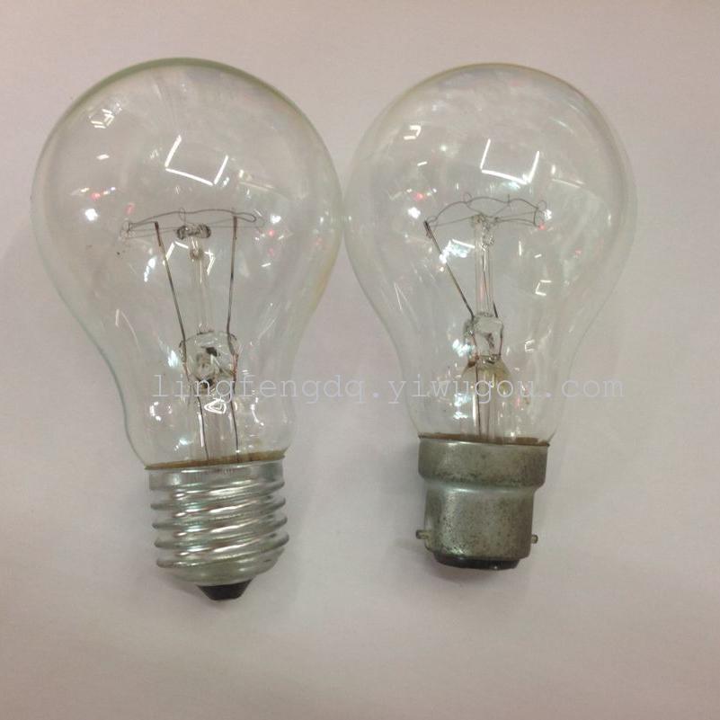 普通灯泡老式灯泡白炽灯钨丝灯A60磨砂透明E27螺口爱迪生光源调光