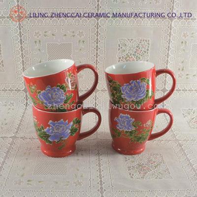 Ceramic Coffee Cup advertising cup 200ML red cup