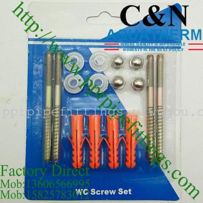 The toilet screw anchor bolt expansion screws / bolts