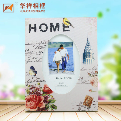 Factory Direct Sales Creative European-Style Veneer Photo Frame 6-Inch 7-Inch 8-Inch 10-Inch Customizable Table Decoration Wholesale