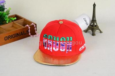 Korean version of hip-hop hat stereo letters color pattern with star CRUSH
