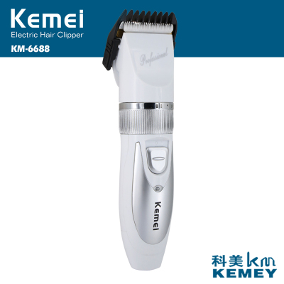 KEMEI  KM-6688 ultra quiet ceramic Clipper wholesale electric Barber shears cutter head hair clippers