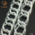 Manufacturers direct silver white double woven decorative chain double woven jewelry aluminum chain