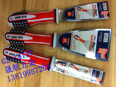 Putty knife blade high-grade putty knife handle flag mirror polishing putty knife hardware tools