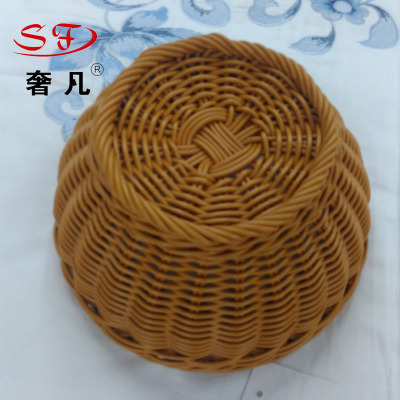Where the luxury rattan fruit basket / dish vegetable storage basket willow bread basket weaving Steamed Buns blue disc
