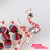 Korean Duckbill Clip Updo Ox Horn Hairclip Red Peacock Alloy Rhinestone Clamp Ornament