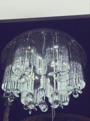 Factory outlet warm flower type suction dome light LED patch crystal lamp living room dining room bedroom lamp