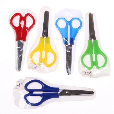 Children round head Manual scissors safety Kindergarten Paper-cut knife