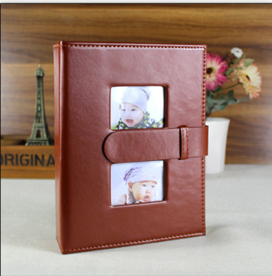 High-grade leather buckle 6 inch 200 pocket album page type album gifts
