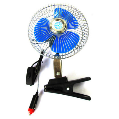 8 inch belt clip car fan 12V portable electric fan for 25W