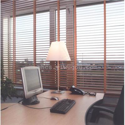 Mid-High Waterproof Wood Blinds Curtain Effect Picture