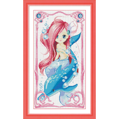 Factory direct cross stitch material package wholesale exquisite cross stitch sea daughter G0264