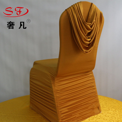 Where the luxury hotel supplies wholesale stretch wrinkle cap coverings hotel wedding decoration