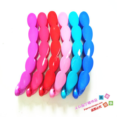 Manufacturers selling a variety of nylon hair clip clip banana multicolor vertical card