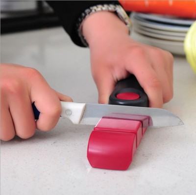 Two-Side Sharpener Creative Kitchen Dedicated Two-Section Sharpener Household Rotatable Fine Thick Non-Slip Sharpening Stone