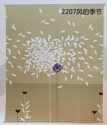 HD Thickened Landscape Painting Room Darkening Roller Shade Factory Direct Sales