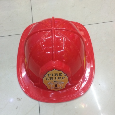 Fireman hat fire chief plastic cap