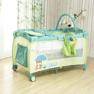 European and American high-end baby double play bed